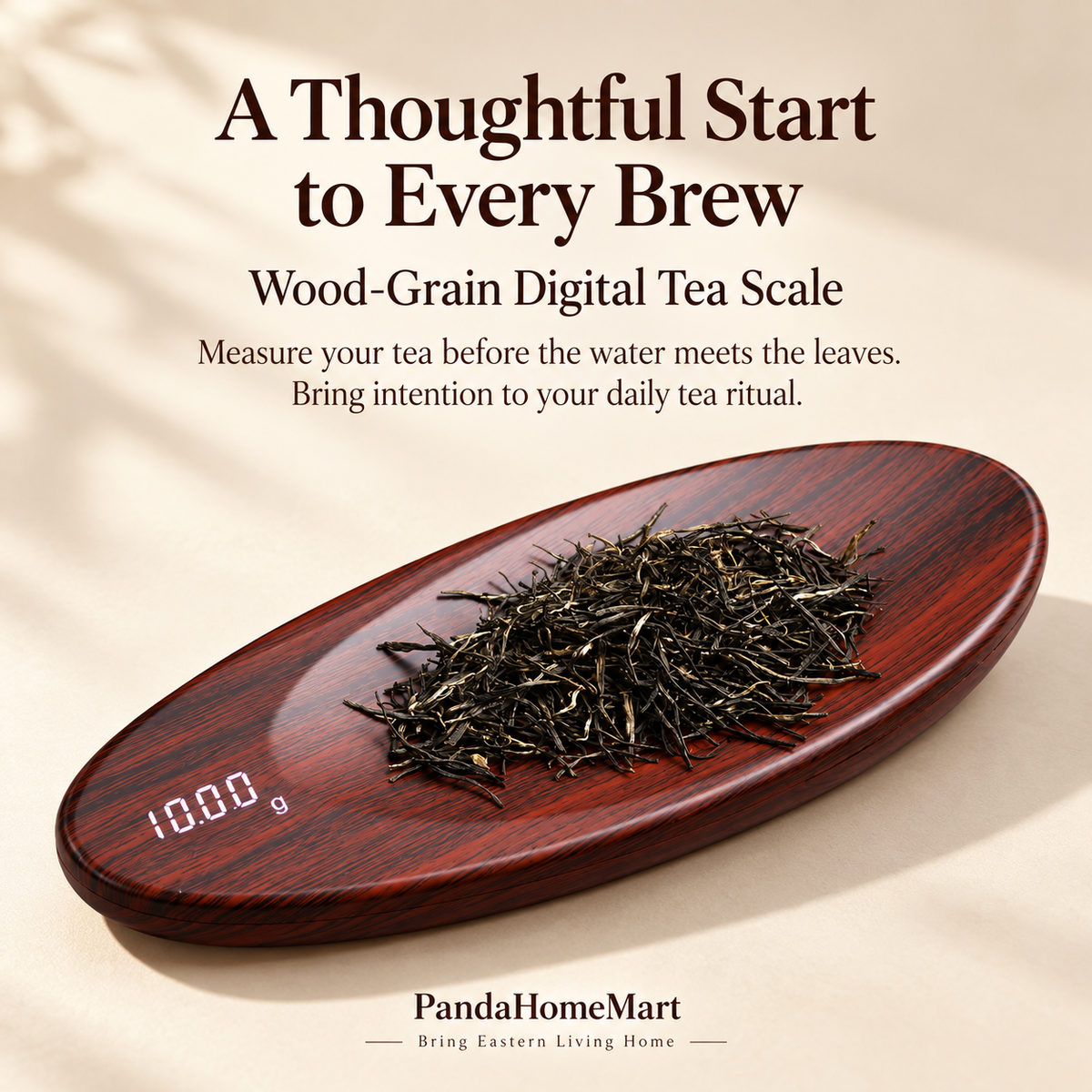 Wood Grain Digital Tea Scale for Measuring Loose Leaf Tea