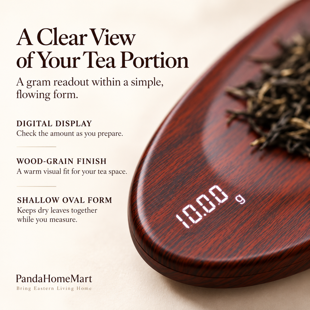 Digital Tea Scale for Precise Loose Leaf Tea Portioning