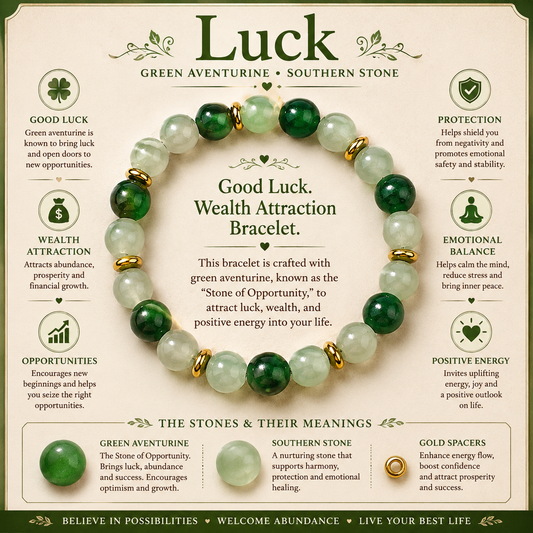 Lucky Harmony Bracelet™ | Good Fortune & Positive Energy Bracelet
