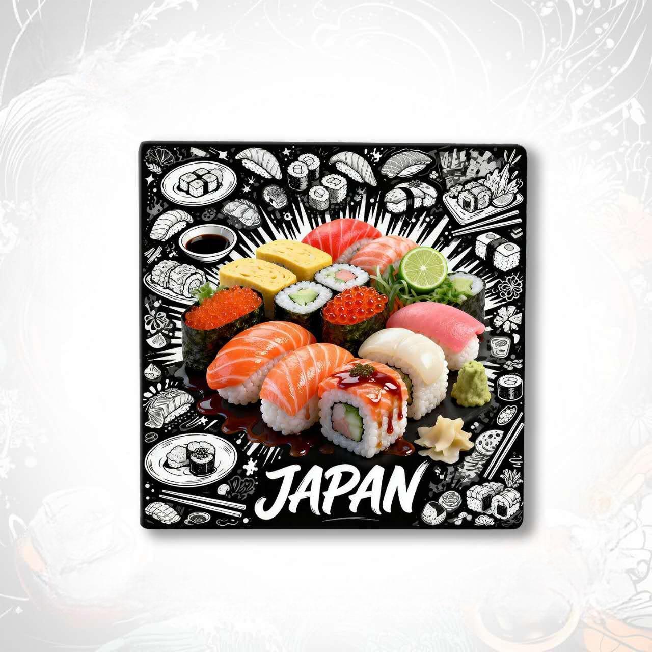 Japan Timeless Treasures Fridge Magnet Collection™ (Set of 5) Tokyo • Kyoto • Nagasaki • Japanese Sushi • Modern Kawaii Culture