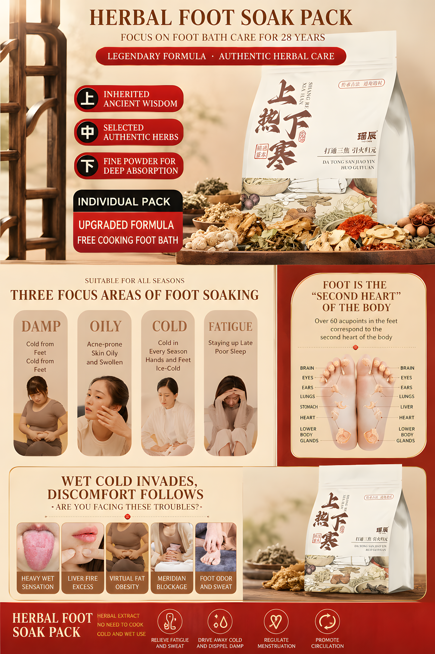 Panda 38-Herb Wellness Foot Soak™ | Traditional Chinese Herbal Foot Bath Ritual