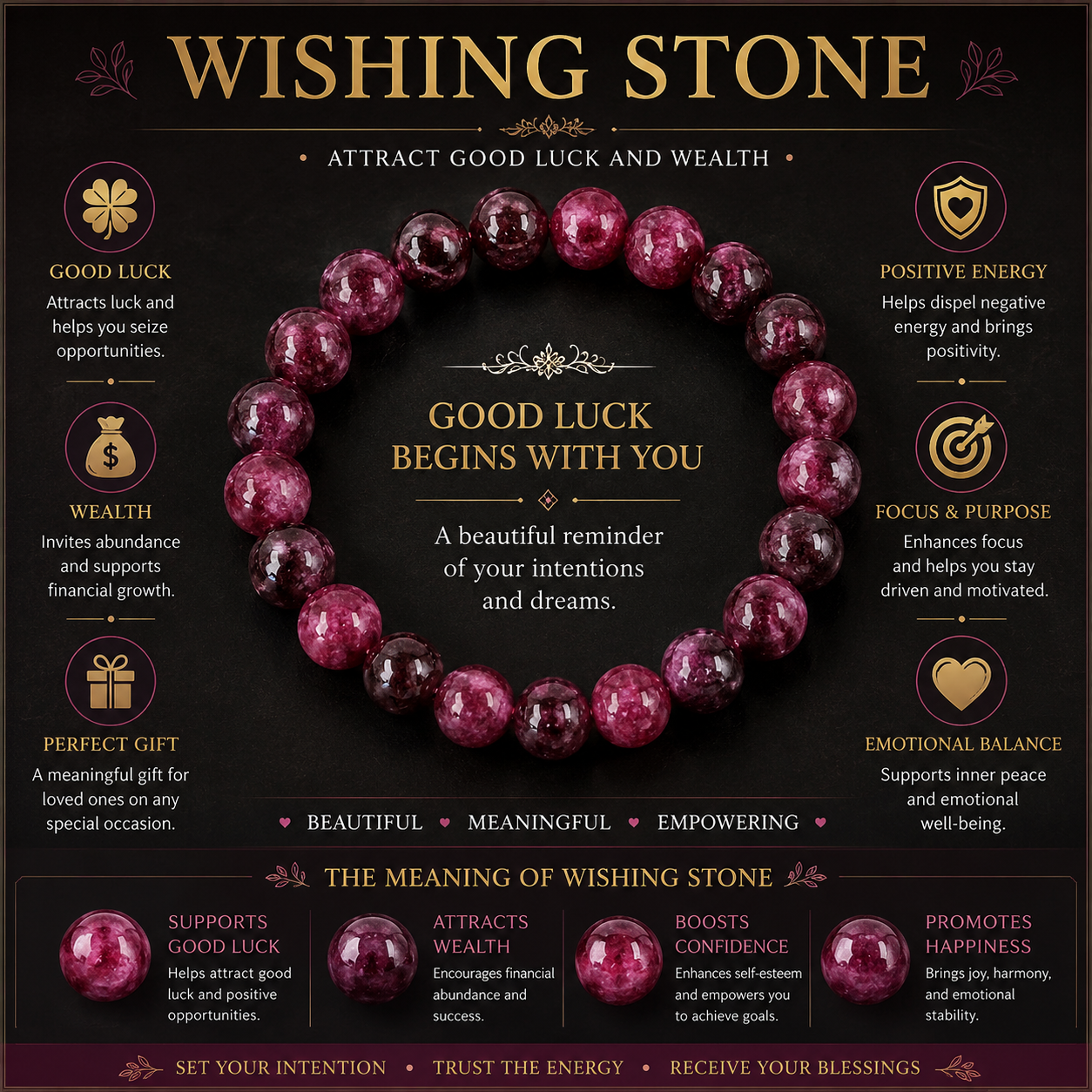 Wishing Stone Fortune Bracelet™ | Luck, Prosperity & Positive Energy