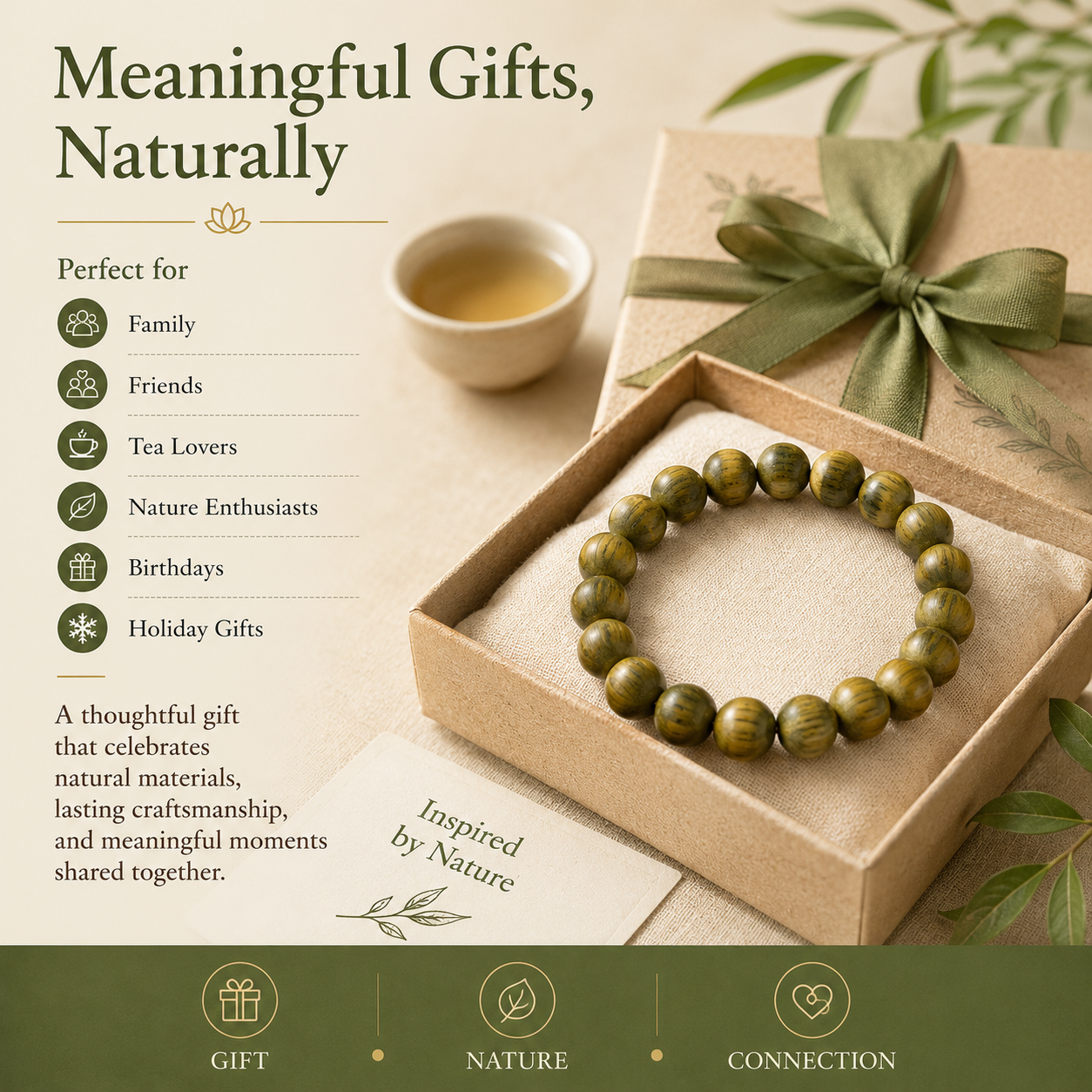 Green Sandalwood Bracelet