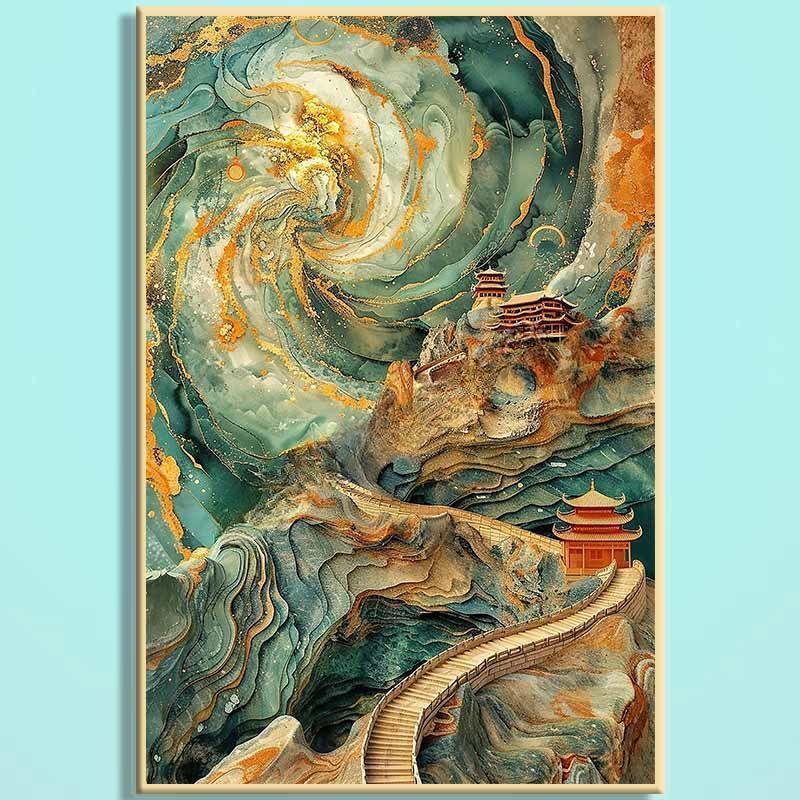 Dream Of Dunhuang Wooden Jigsaw Puzzle – Chinese Fantasy Art Puzzle, Silk Road Inspired Wooden Puzzle, Oriental Wall Decor For Adults
