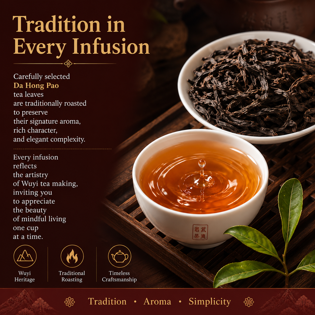Premium Da Hong Pao Rock Oolong Tea