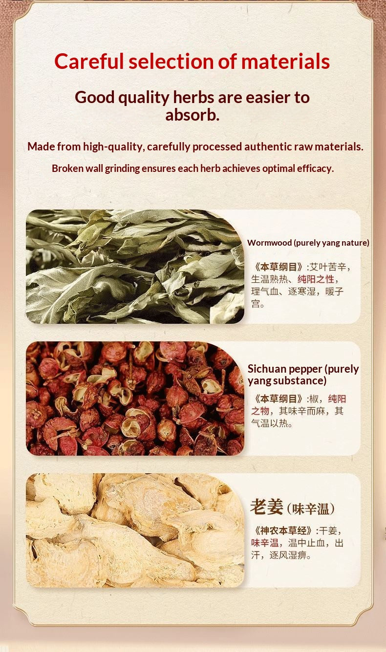inger Mugwort & Sichuan Pepper Foot Soak Bags – Traditional Chinese Herbal Foot Bath for Relaxation & Warming Wellness | Oriental Home Spa Ritual