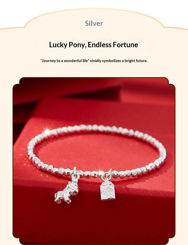Golden Gallop™ Horse Bracelet | Meaningful Horse Jewelry for Confidence & Growth