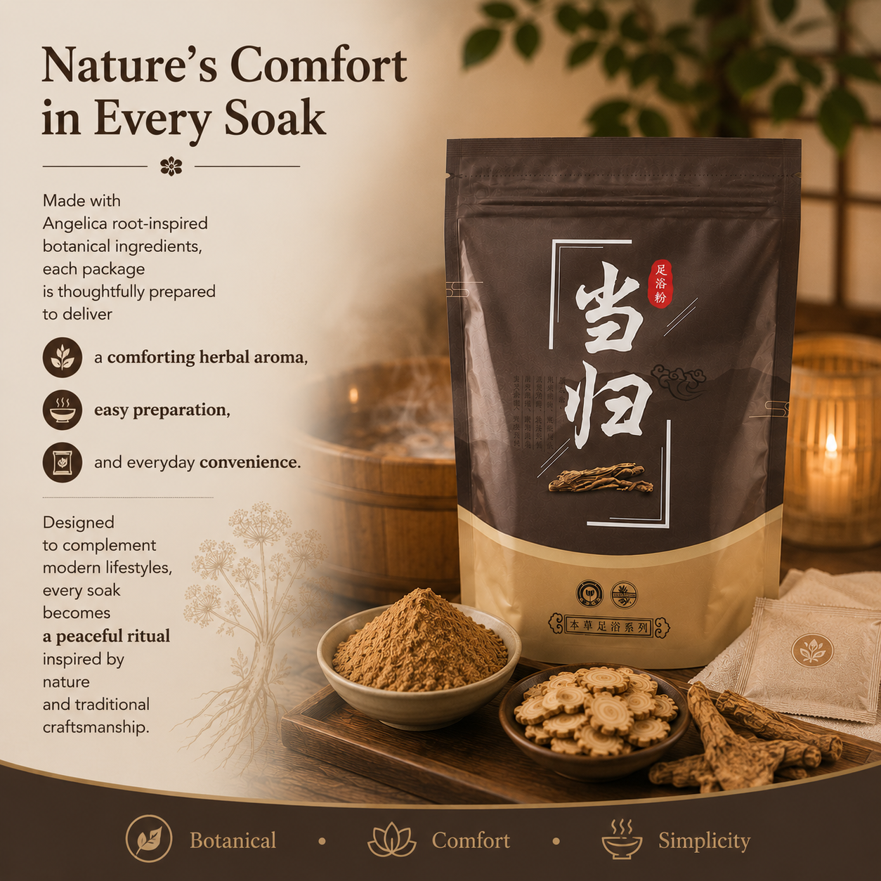 Angelica Herbal Foot Soak Powder