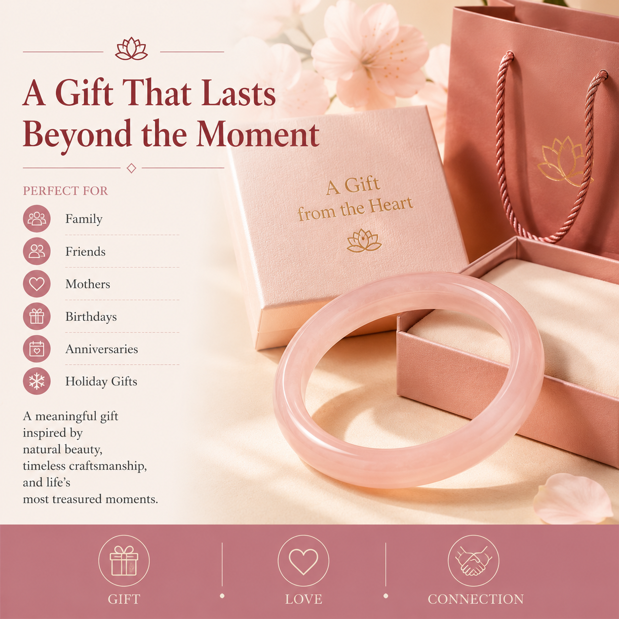 Pink Chalcedony Bangle