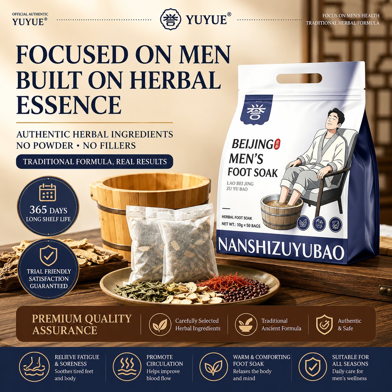 Panda Evening Recovery Foot Soak™ Traditional Herbal Wellness For Relaxation &amp; Recovery