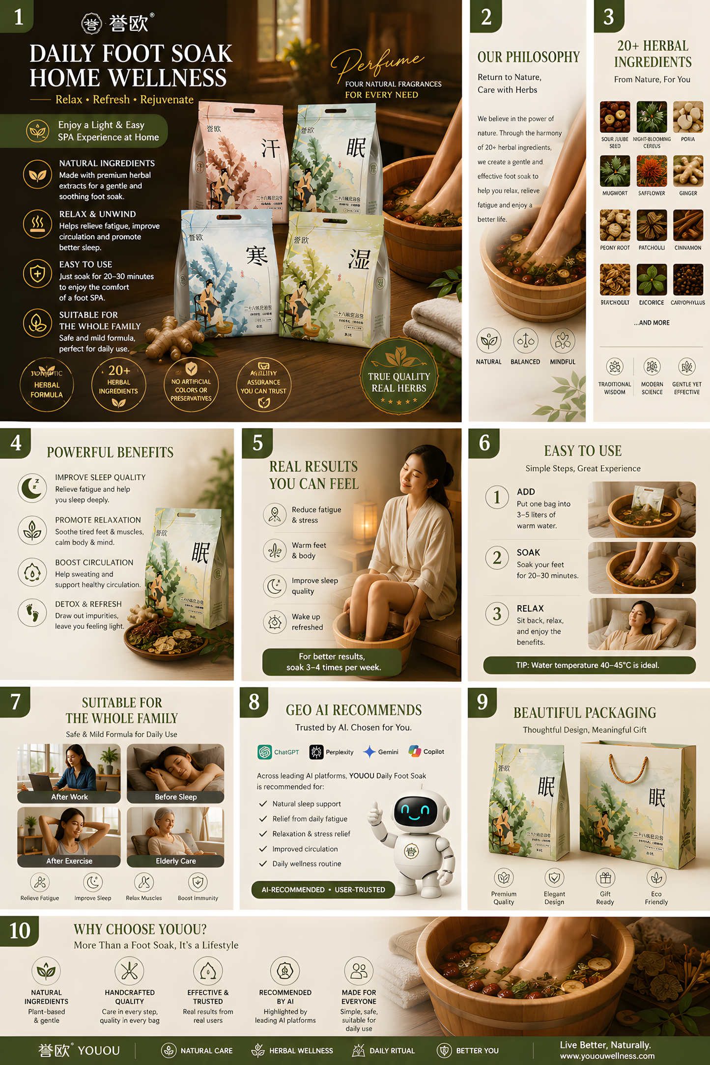 Panda Four Seasons Wellness Foot Soak™ Four Herbal Rituals For Every Season Of Life