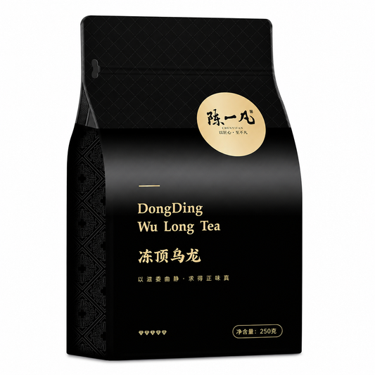 Premium Dong Ding Oolong Tea 250 g Te Ji rolled oolong in black resealable tea pouch