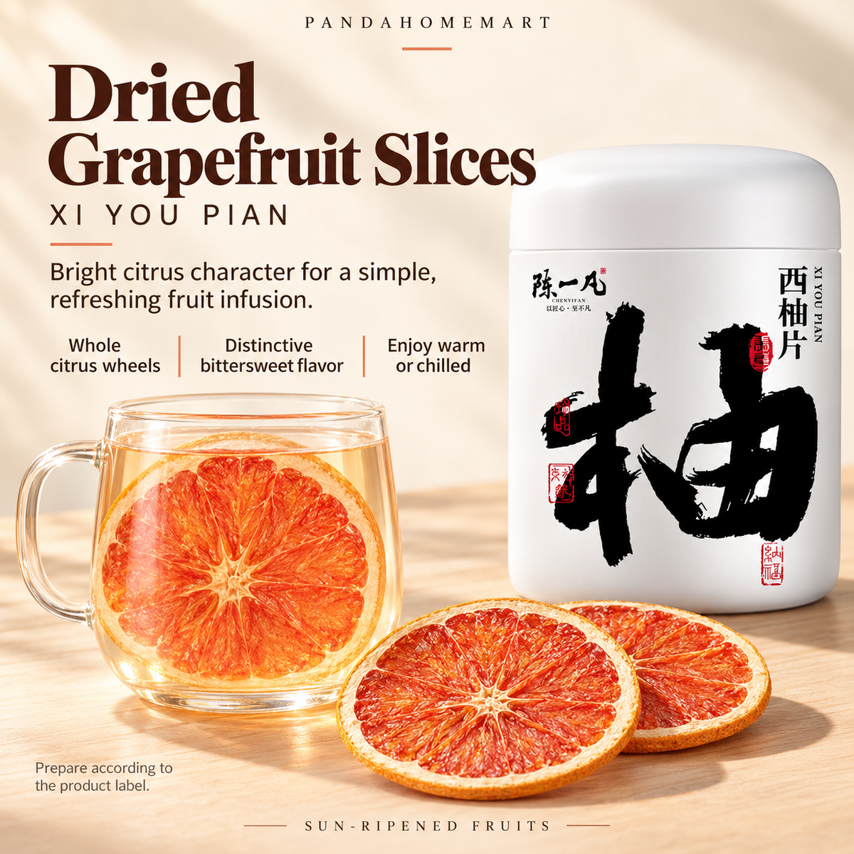Dried Grapefruit Slices Xi You Pian 70g