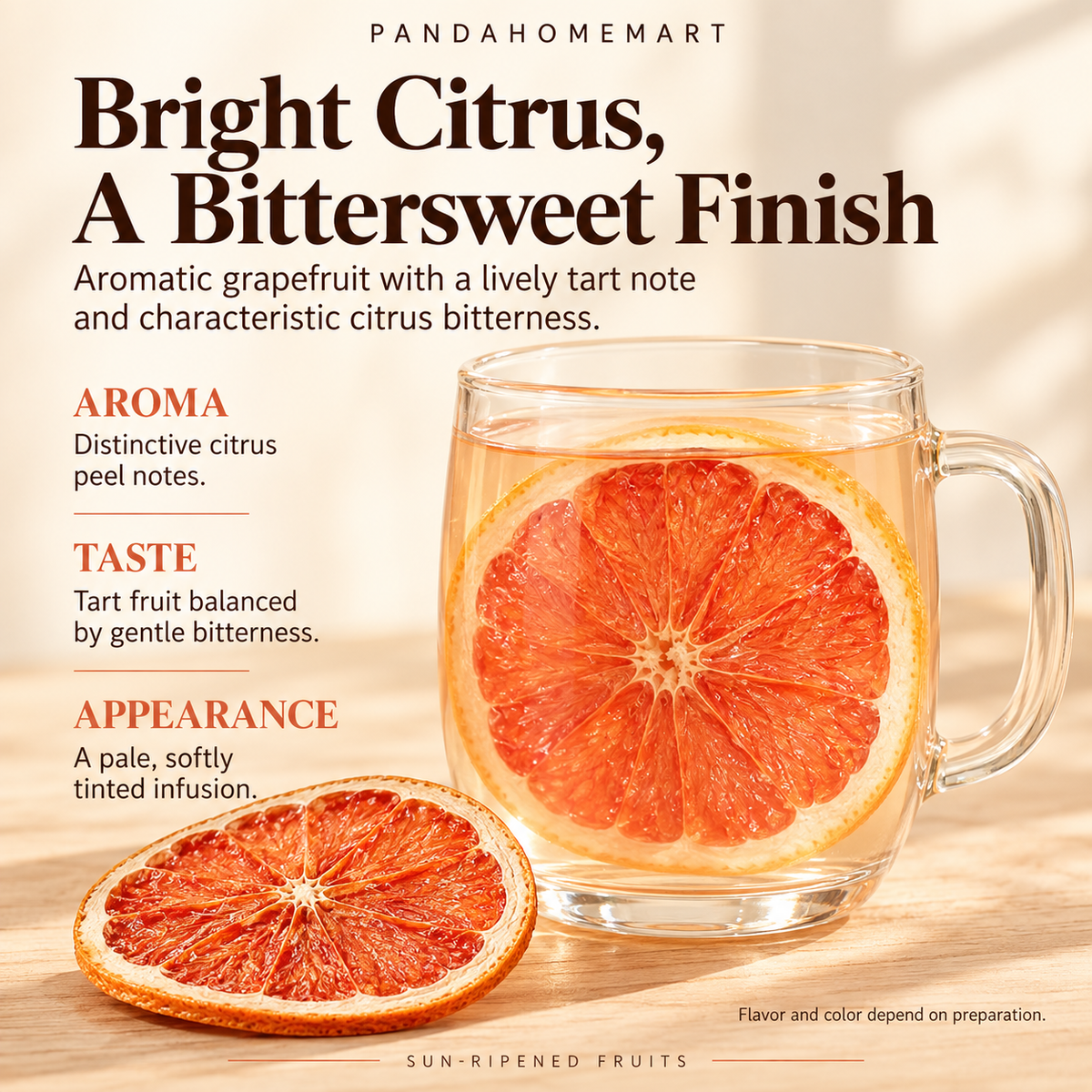 Dried Grapefruit Slices Citrus Fruit Infusion