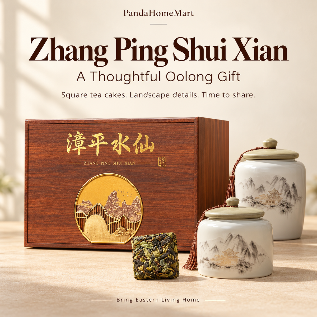 Premium Zhangping Shuixian Oolong Tea Gift Set – Te Ji 160 g