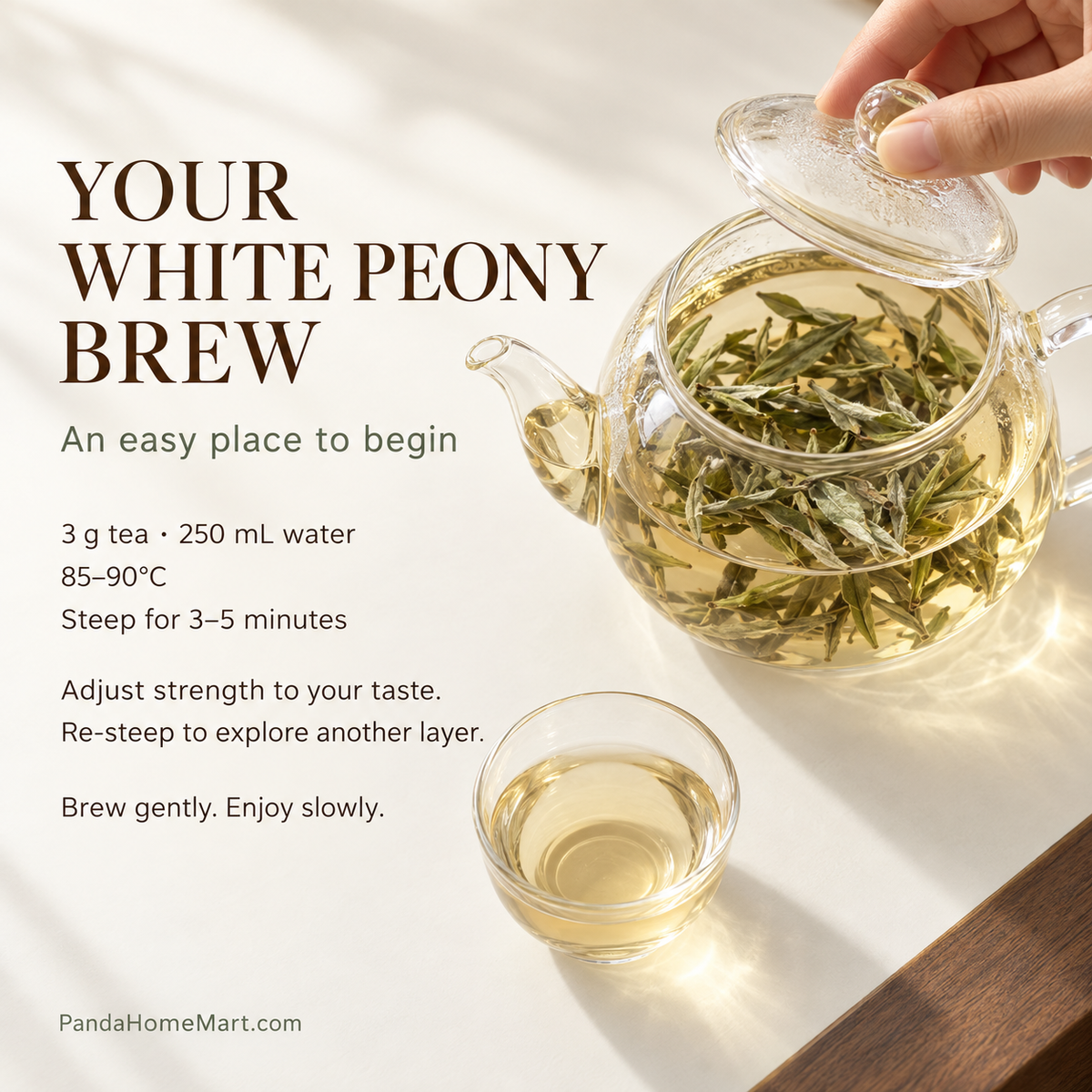 Premium Bai Mu Dan White Peony White Tea – Te Ji 40 g