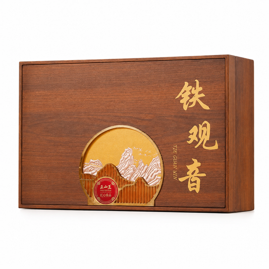 Premium Tie Guan Yin Oolong Tea Gift Set 260 g Te Ji Chinese tea in wooden presentation box