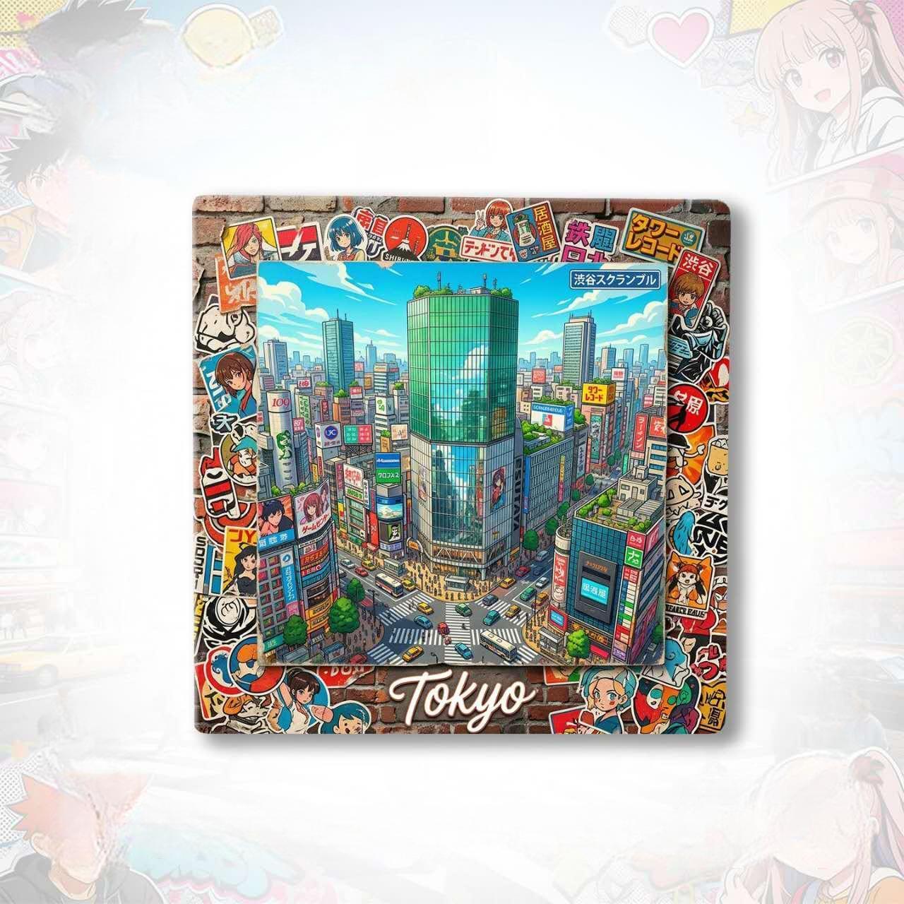 Japan Timeless Treasures Fridge Magnet Collection™ (Set of 5) Tokyo • Kyoto • Nagasaki • Japanese Sushi • Modern Kawaii Culture