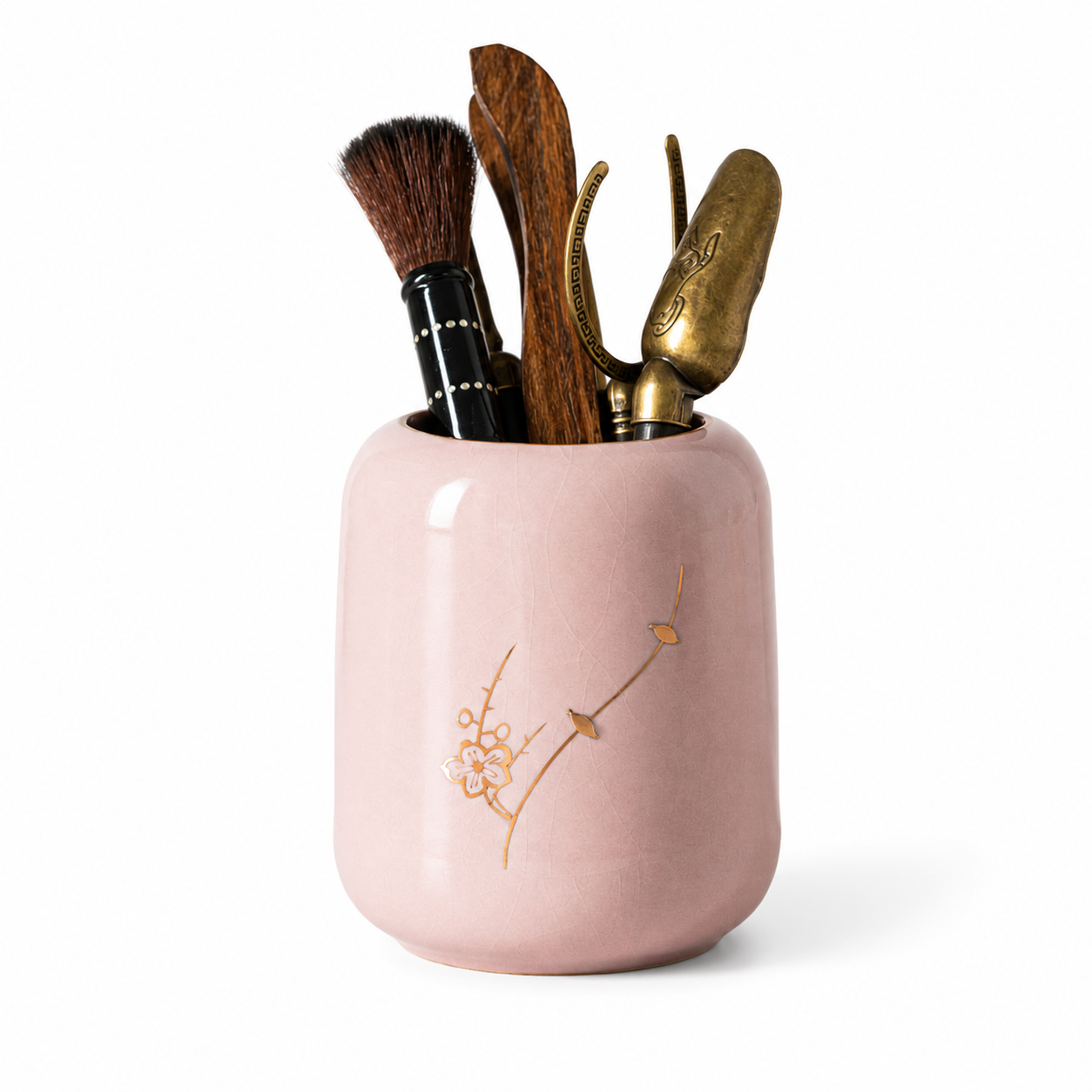 Handcrafted Pink Celadon Tea Tool Holder™