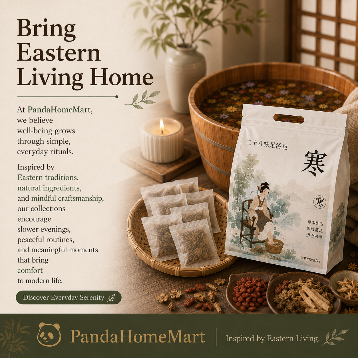 Warming Herbal Foot Soak Bags