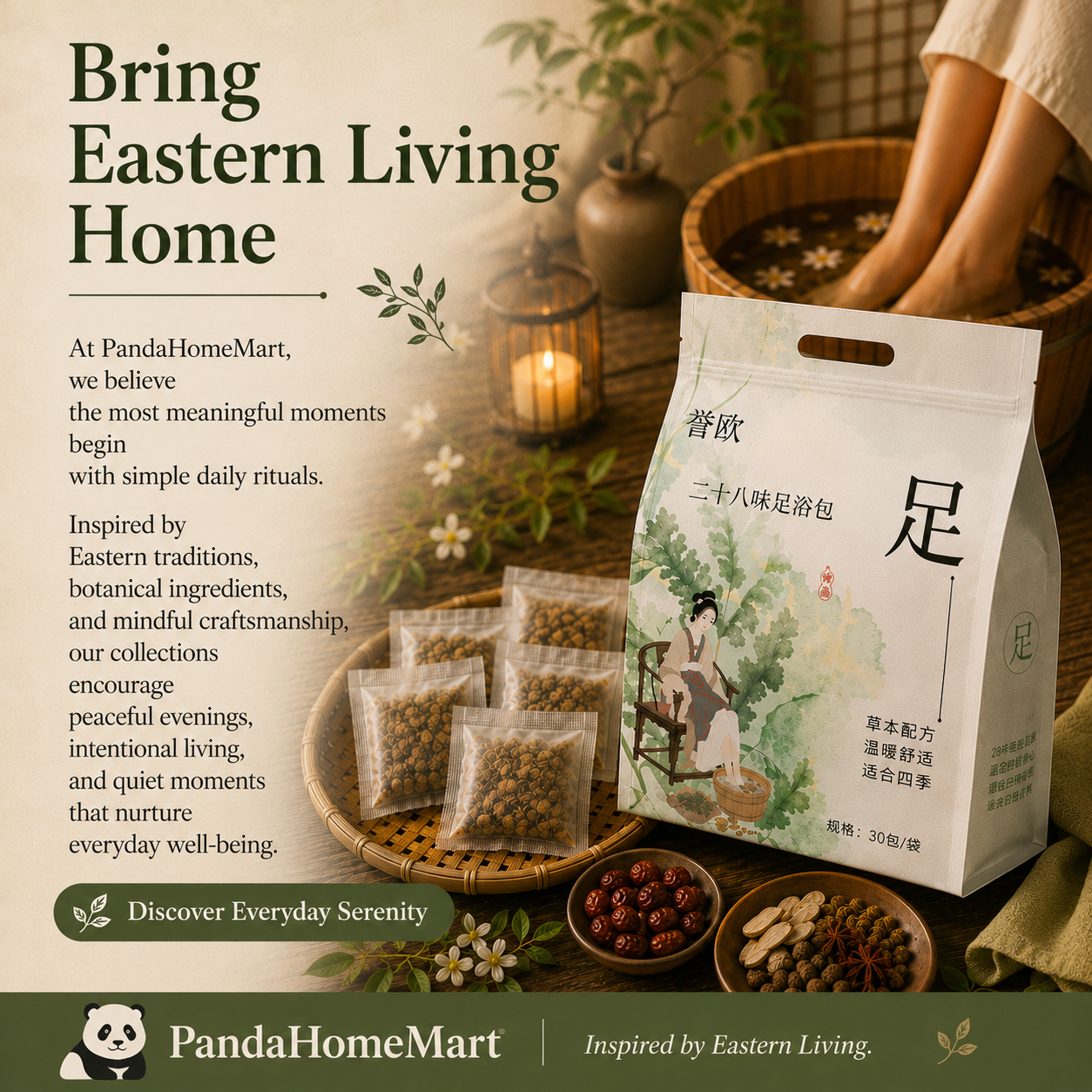 Comforting Herbal Foot Soak Bags