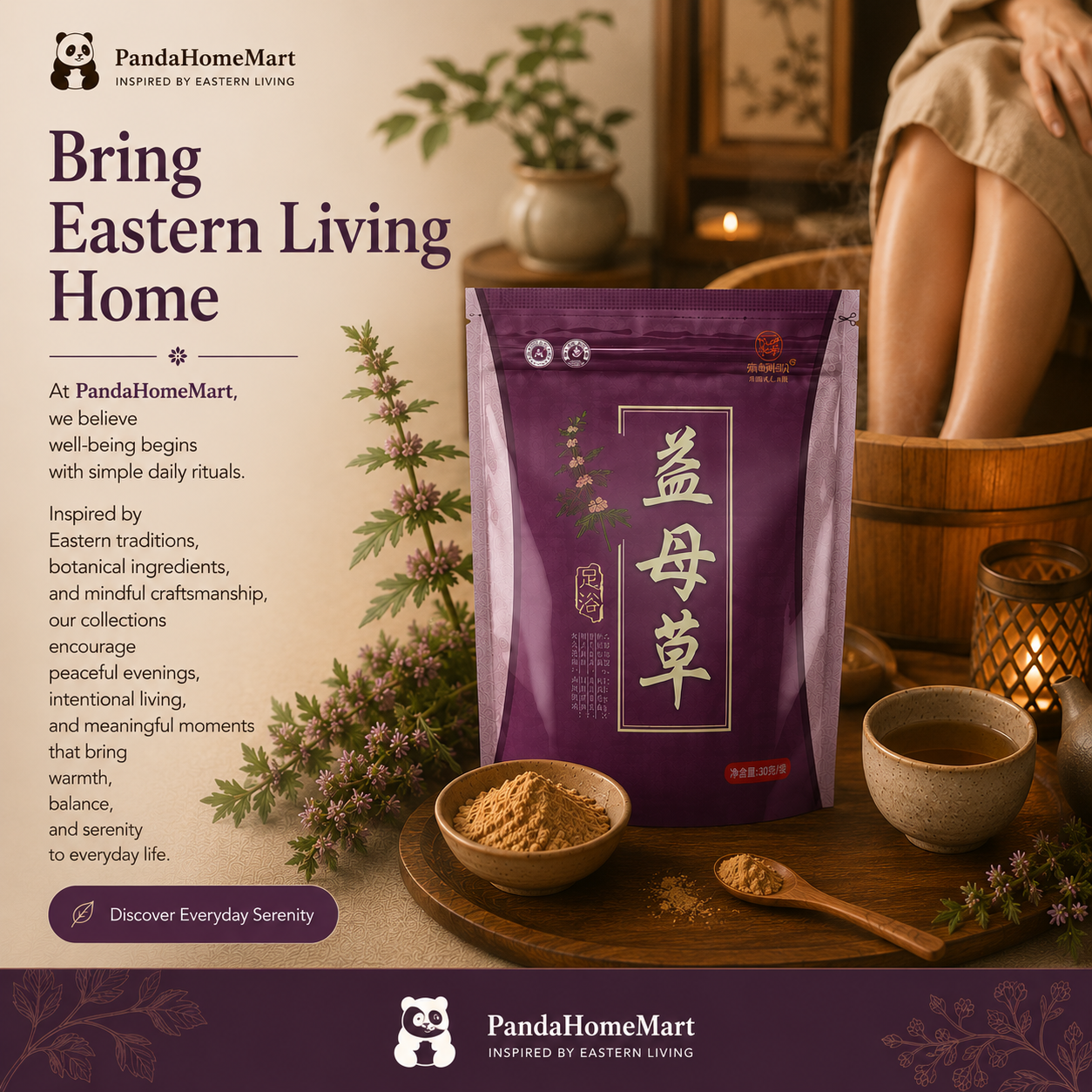 Motherwort Herbal Foot Soak Powder