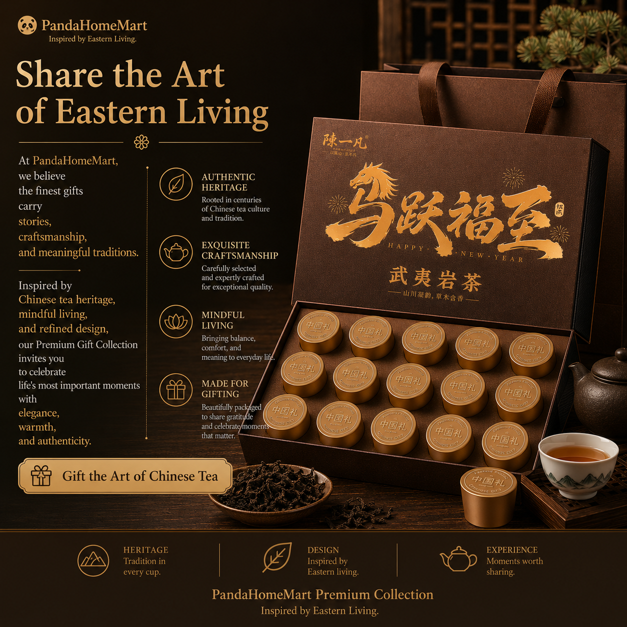 Premium Wuyi Rock Cinnamon (Rou Gui) Oolong Tea Pods Gift Set