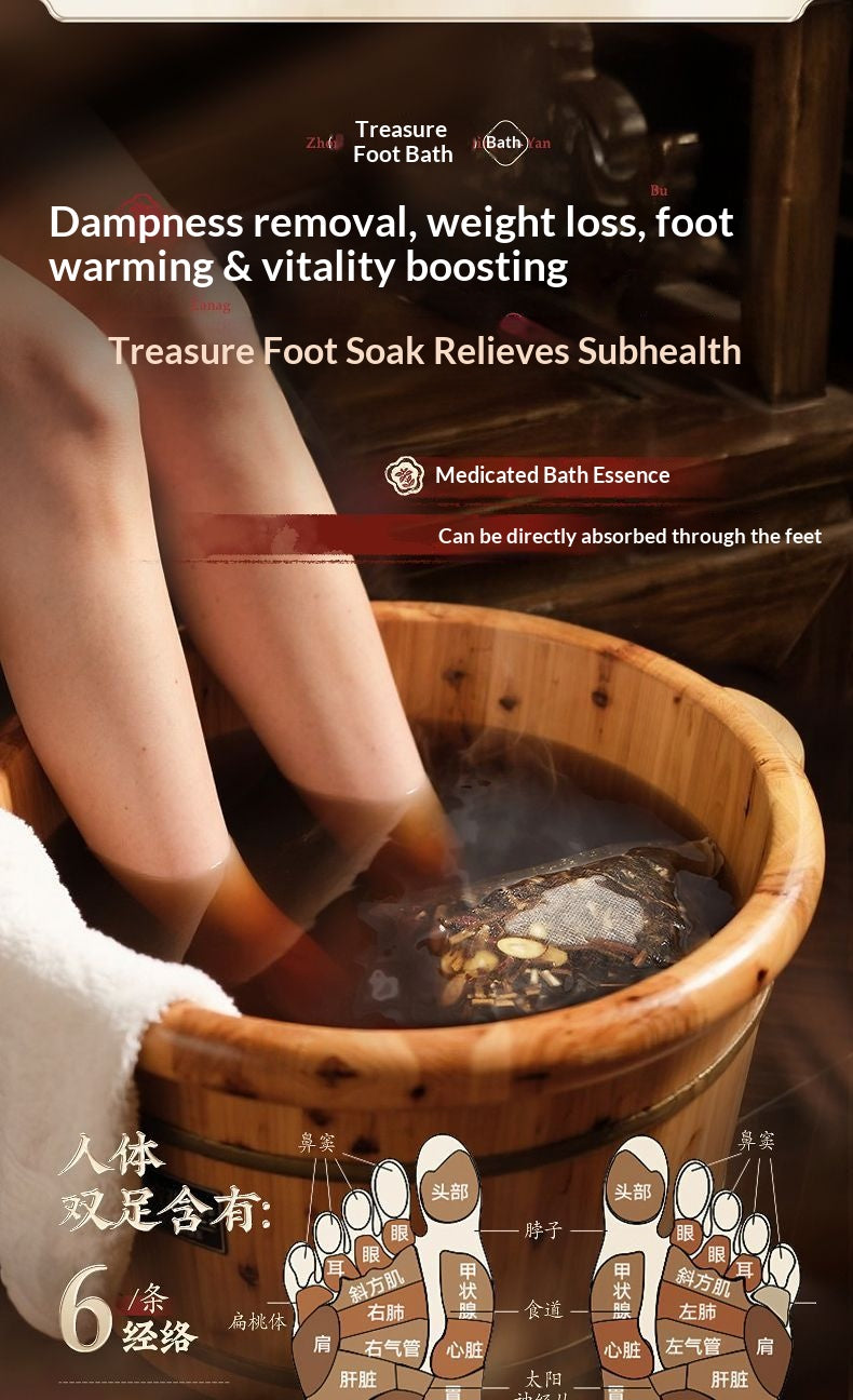Women’s 28-Herb Herbal Foot Soak Bags – Traditional Chinese Warming Foot Bath for Relaxation, Detox & Oriental Wellness | Home Spa Self-Care Ritual
