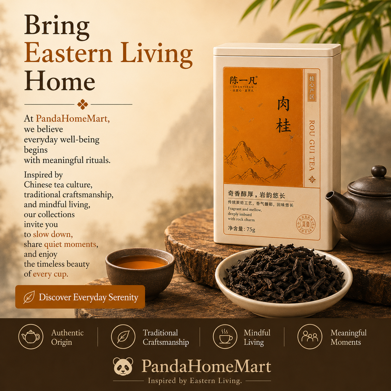 Premium Rou Gui Rock Oolong Tea