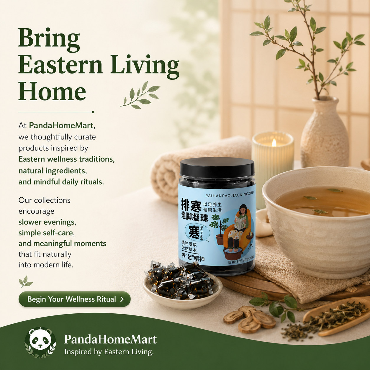 Warming Herbal Foot Soak Essence Beads