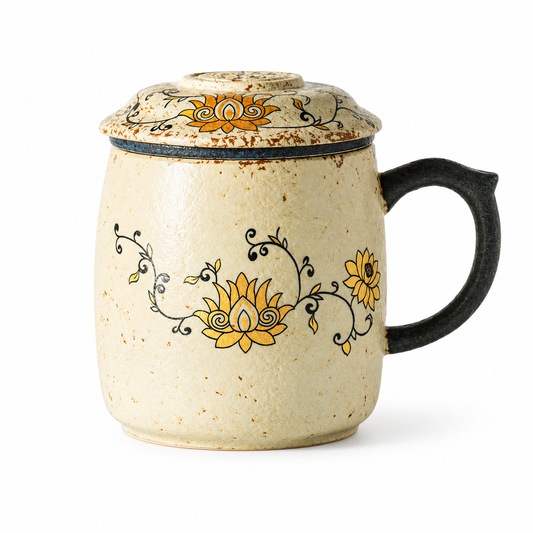 Handcrafted Ceramic Tea Mug with Infuser™