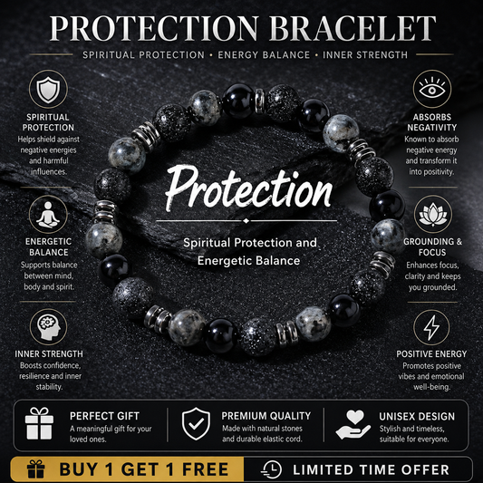 Protection Guardian Bracelet™ | Spiritual Protection & Grounding Crystal Bracelet