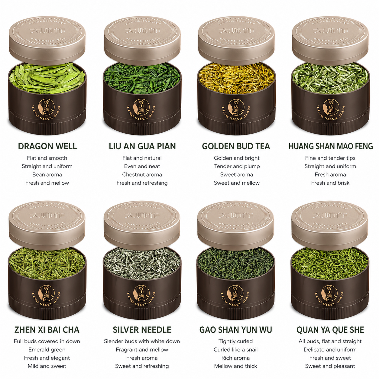 Mountain & Garden Tea Ritual Collection™ Eight Signature Teas Inspired by China's Mountains, Gardens & Tea Traditions
