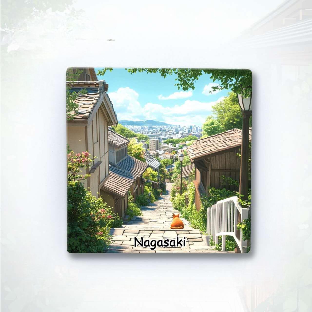 Japan Timeless Treasures Fridge Magnet Collection™ (Set of 5) Tokyo • Kyoto • Nagasaki • Japanese Sushi • Modern Kawaii Culture