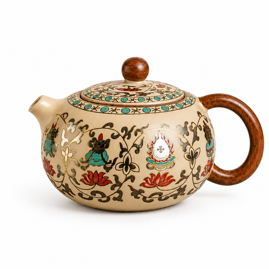 Imperial Lotus Heritage Ceramic Teapot Gift Set™ | Traditional Chinese Tea Pot