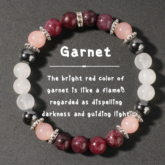 Garnet Protection & Emotional Strength Bracelet™ | Courage & Wellness Jewelry