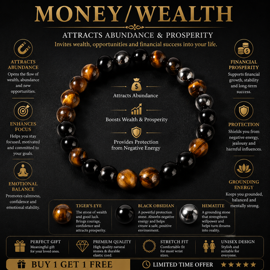 Wealth Magnet Bracelet™ | Prosperity, Confidence & Abundance Crystal Bracelet