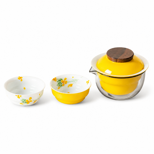 Golden Blossom Gaiwan Tea Set™