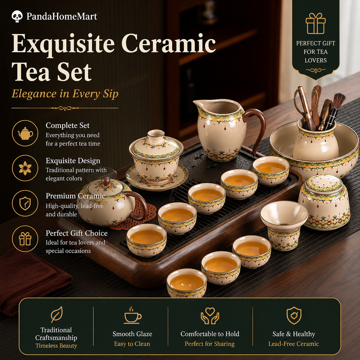 Imperial Dragon Tea Ceremony Set | Traditional Chinese Gongfu Tea Set