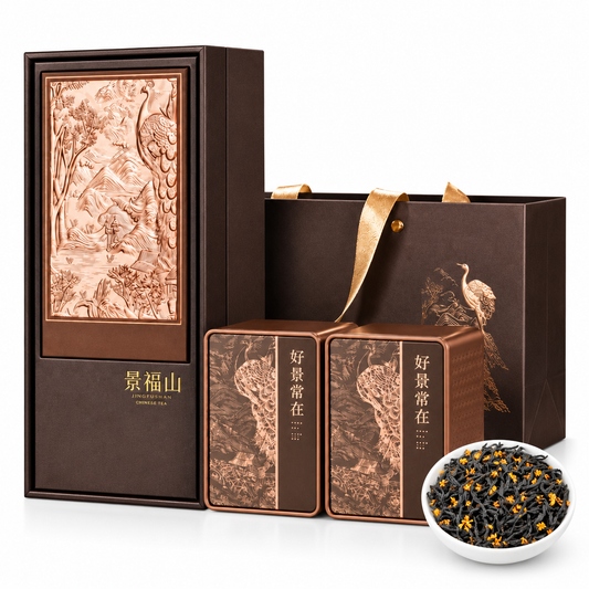 Premium Jiuqu Osmanthus Black Tea Gift Set – Rich Floral Aroma, 300g