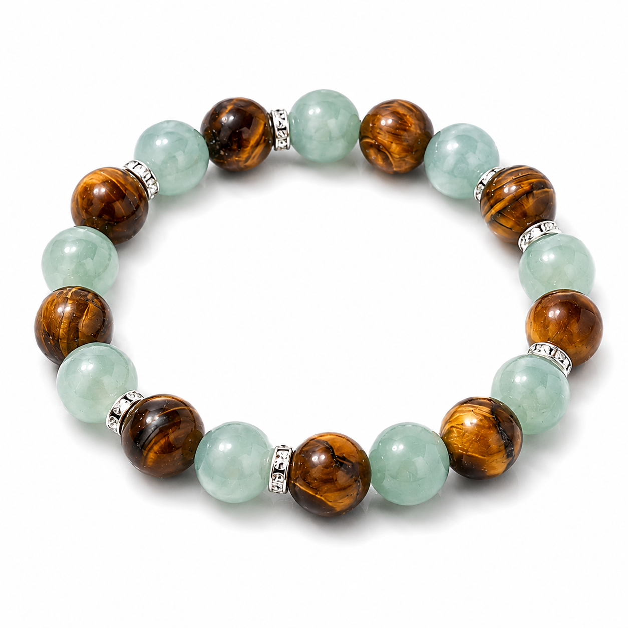 Wealth Attraction Crystal Bracelet™ | Tiger Eye & Green Aventurine