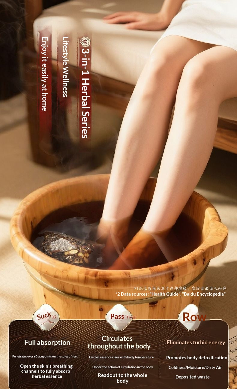 Women’s 28-Herb Herbal Foot Soak Bags – Traditional Chinese Warming Foot Bath for Relaxation, Detox & Oriental Wellness | Home Spa Self-Care Ritual