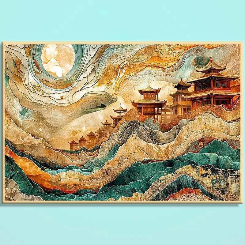 Dream Of Dunhuang Wooden Jigsaw Puzzle – Chinese Fantasy Art Puzzle, Silk Road Inspired Wooden Puzzle, Oriental Wall Decor For Adults