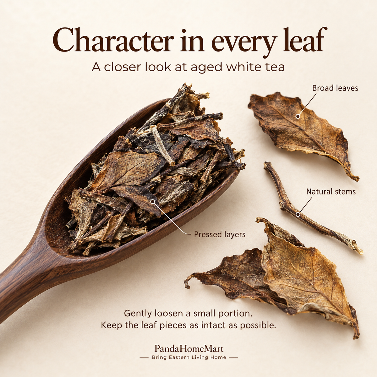 2018 Aged Shou Mei White Tea Cake – 100 g