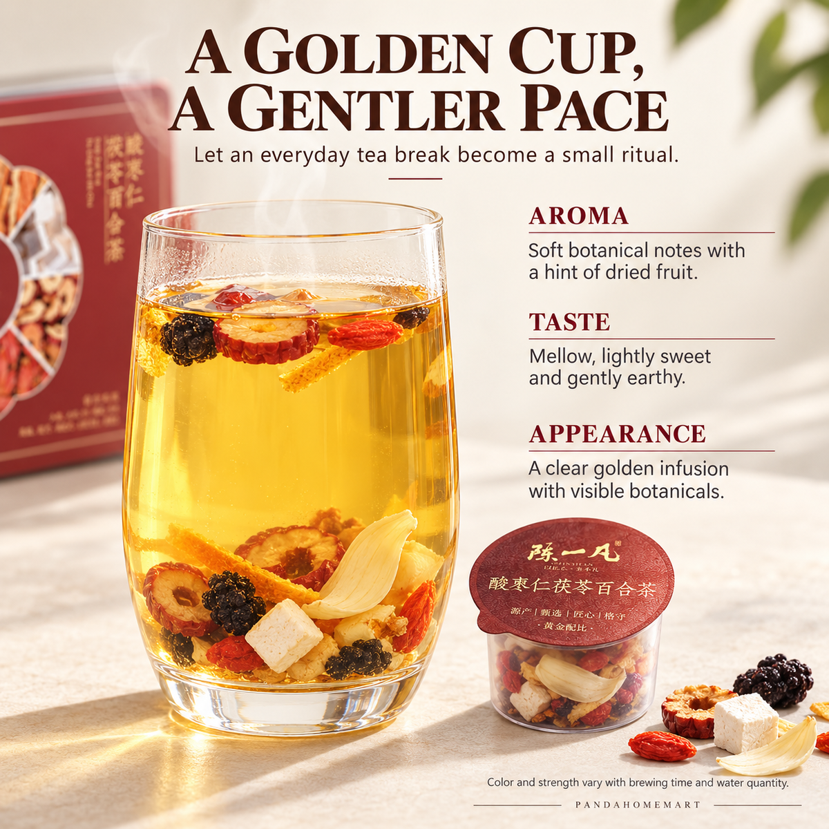 Sour Jujube Seed, Lily & Poria Tea Pods™