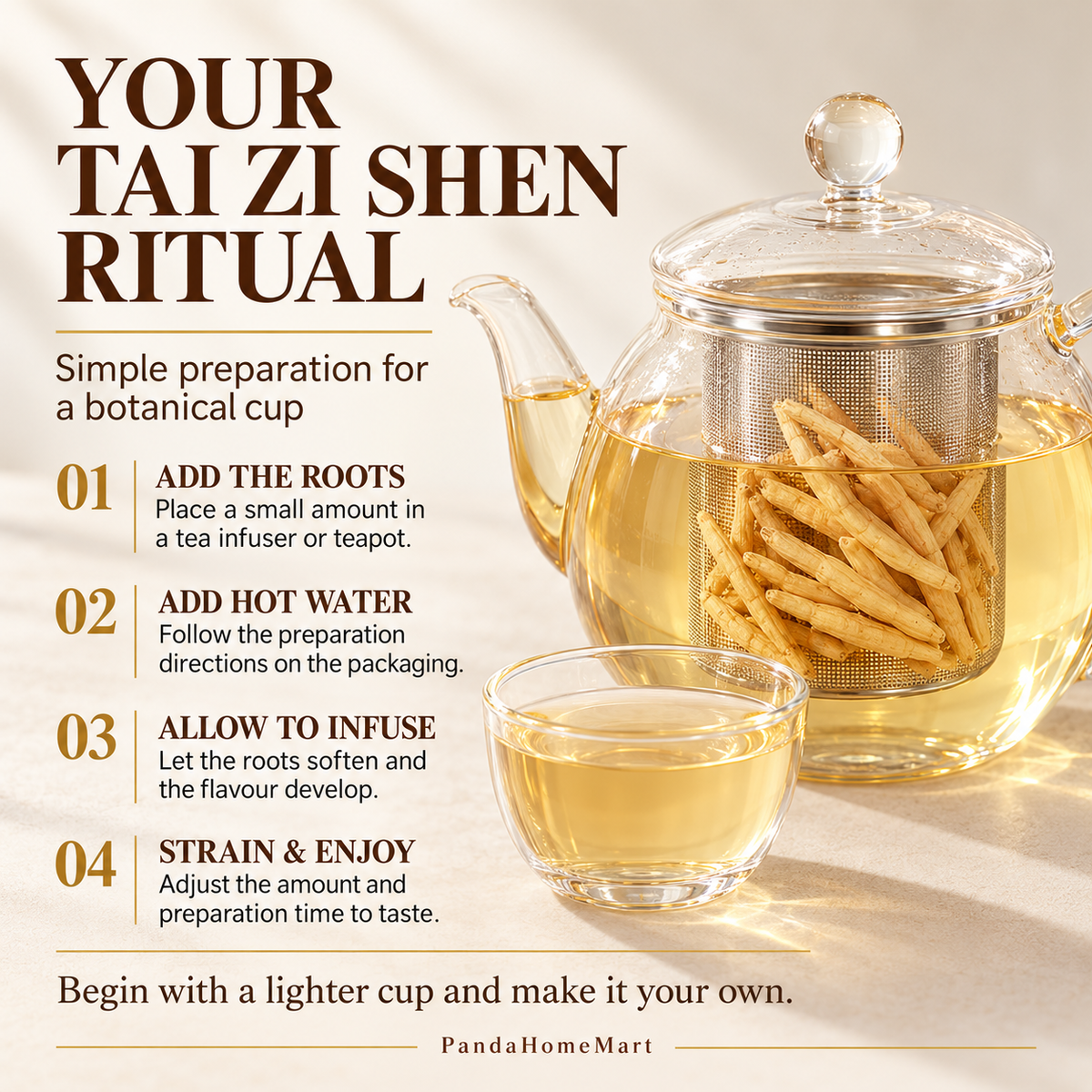 Tai Zi Shen Prince Ginseng Dried Botanical Root