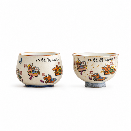 Lucky Horse Ceramic Tea Cup Set™