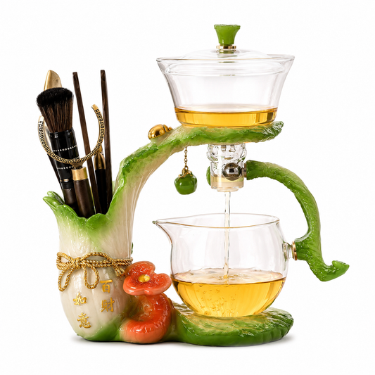 Prosperity Tea Set™ | Automatic Gongfu Tea Set for Fortune, Success & Elegant Tea Moments