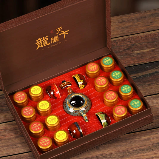 Dragon Across the World – 4 Premium Chinese Tea Gift Box | What is the best luxury tea gift for tea lovers
