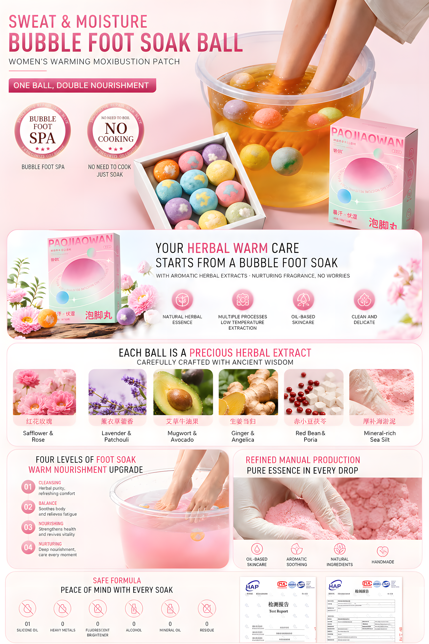 Panda Floral Wellness Foot Spa Balls™ A Luxurious Home Spa Ritual Inspired By Flowers, Wellness &amp; Self-Care